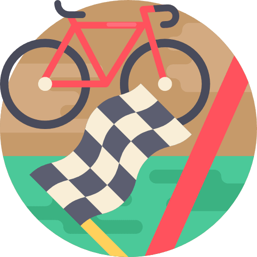 Cycling bicycle racing sports icon