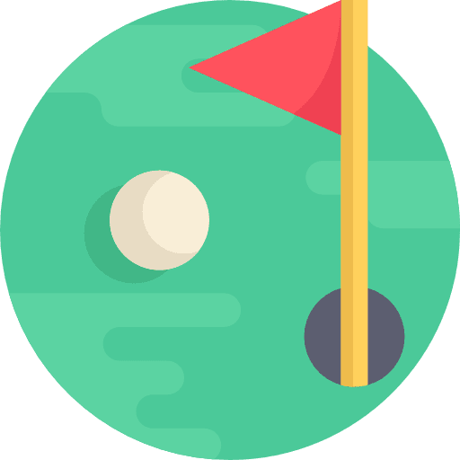 Golf sports sports and competition ball icon