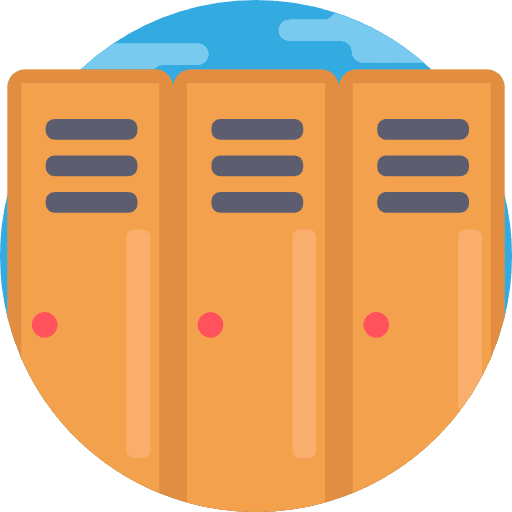 Locker wardrobe sports sportive icon