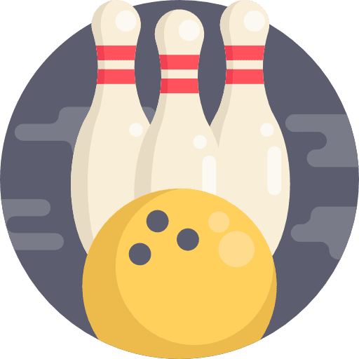 Bowling game fun sports and competition icon