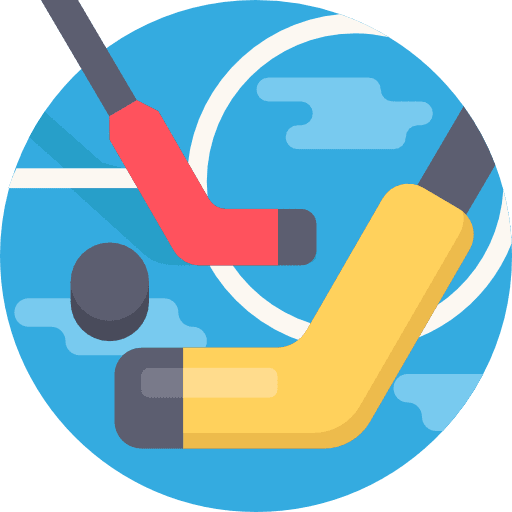 Hockey sports and competition sports stick icon