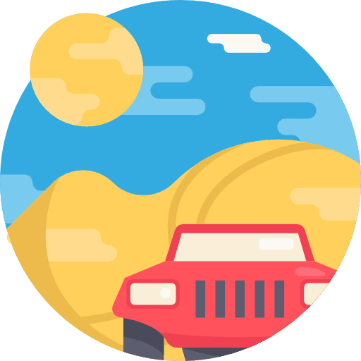 Rally rally racing desert icon