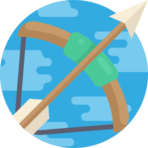 Archery sports and competition exercise archery icon