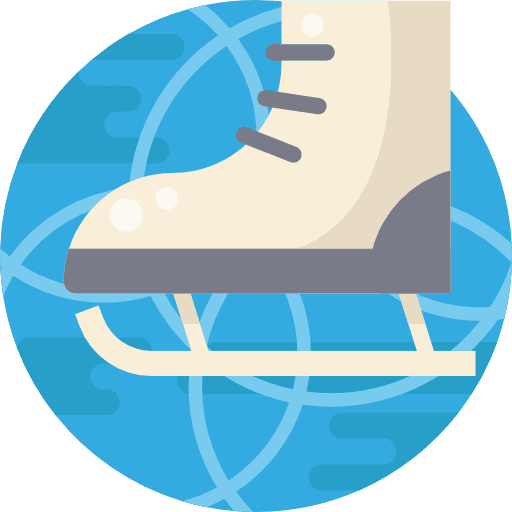 Ice skating leisure winter sports sports and competition icon