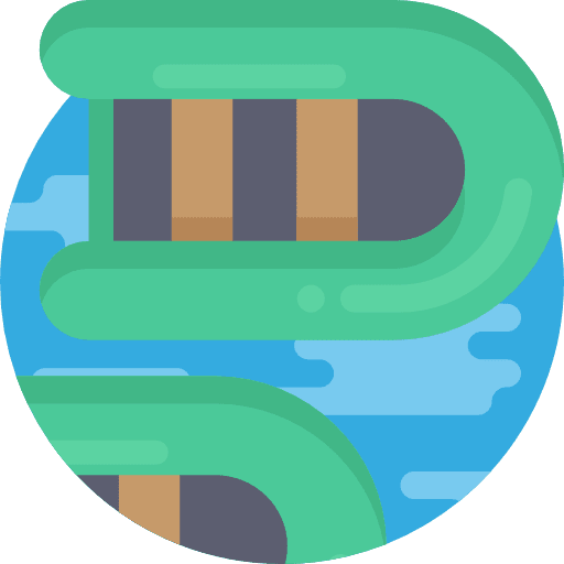 Rafting summertime sports and competition leisure icon