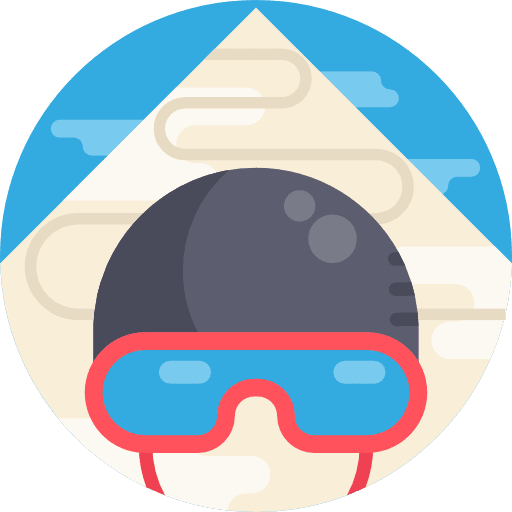 Skiing sports christmas winter icon
