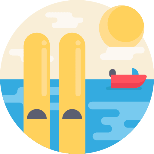 Water ski ski water skiing sportive icon