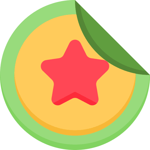 Badge competition winner star icon