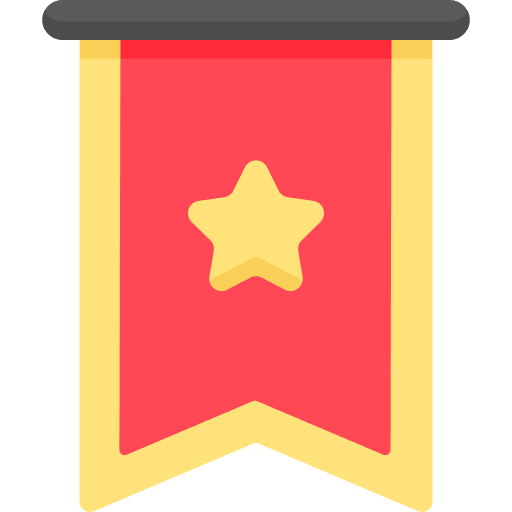 Flag sport reward banner icon Flag sport reward banner icon