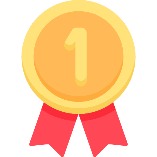 Medal award first winner icon