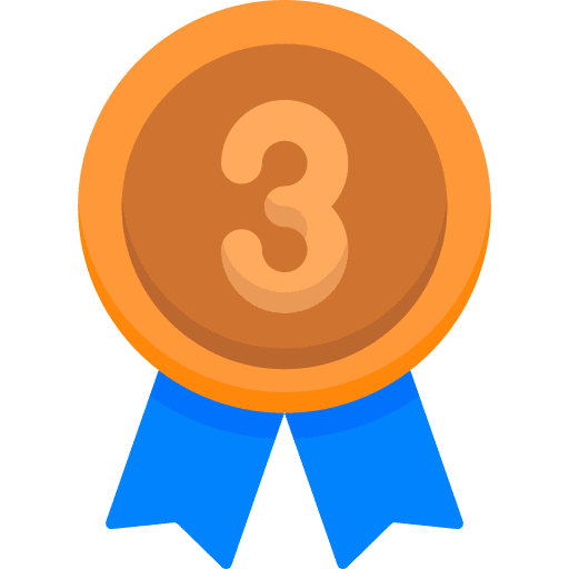 Medal competition winner reward icon