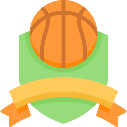 Basketball winner badge competition icon Basketball winner badge competition icon