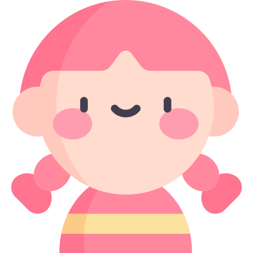 Girl girl profile braid icon
