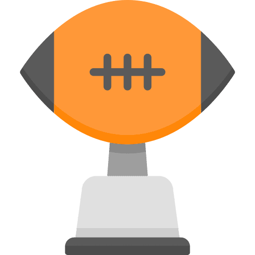 Trophy rugby competition reward icon Trophy rugby competition reward icon