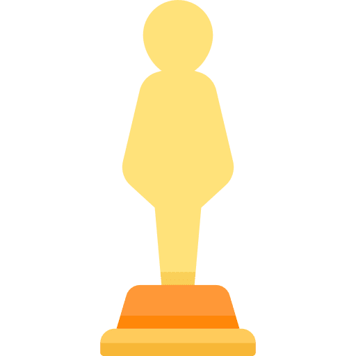 Trophy sports and competition oscar trophy icon Trophy sports and competition oscar trophy icon