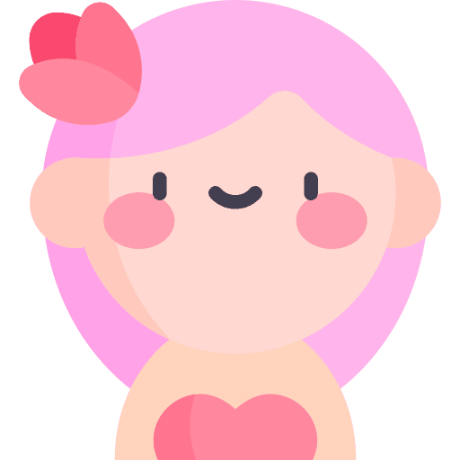 Girl person young flower icon