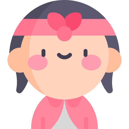 Girl avatar headband people icon Girl avatar headband people icon