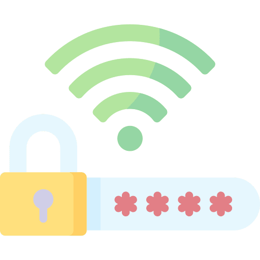 Password restricted keylock locked icon