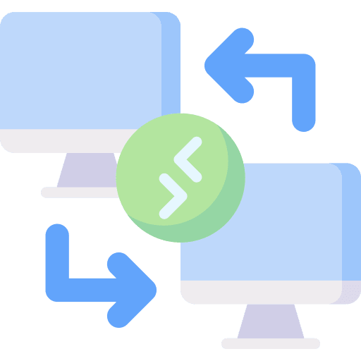 Remote access connection remote access screen icon