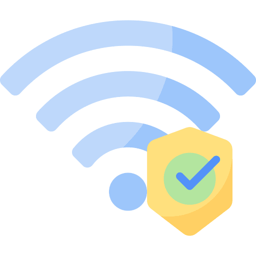 Wifi security seo and web connection icon