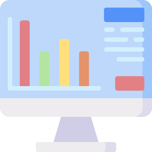 Analysis business and finance analysis software icon Analysis business and finance analysis software icon