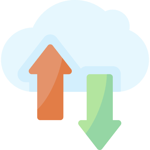 Data transfer data transfer multimedia option cloud computing icon Data transfer data transfer multimedia option cloud computing icon