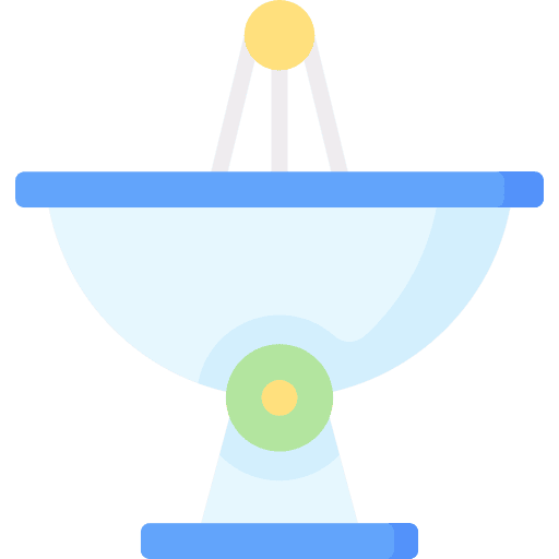 Satellite dish telecommunication communications wireless icon Satellite dish telecommunication communications wireless icon