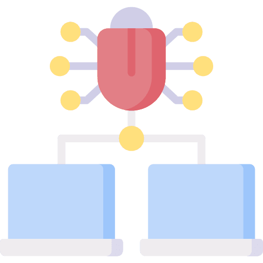 Virus virus security technology icon Virus virus security technology icon