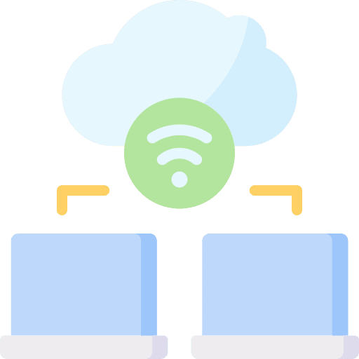 Cloud sharing computer multimedia social media icon Cloud sharing computer multimedia social media icon