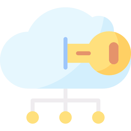 Cloud storage lock cloud computing data icon Cloud storage lock cloud computing data icon