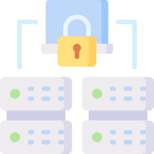 Data security multimedia secure internet icon Data security multimedia secure internet icon