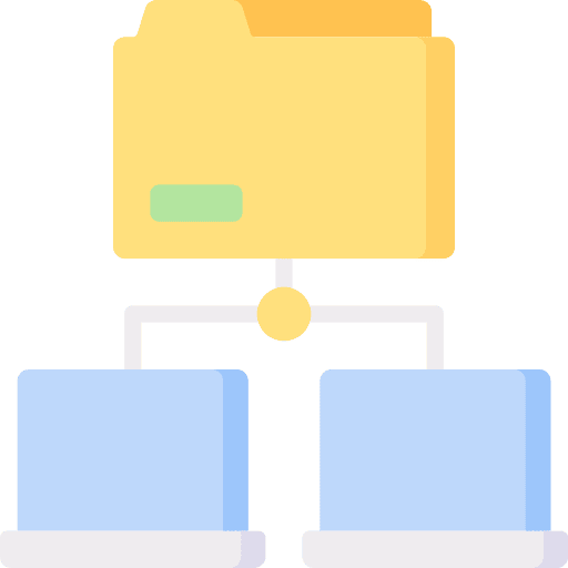 Folder transfer file sharing network icon Folder transfer file sharing network icon