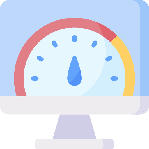 Speedometer page speed performance web page icon Speedometer page speed performance web page icon