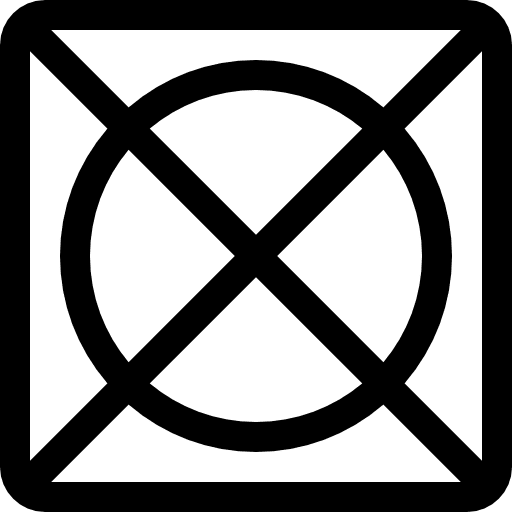 Do not tumble dry signs shapes and symbols laundry icon