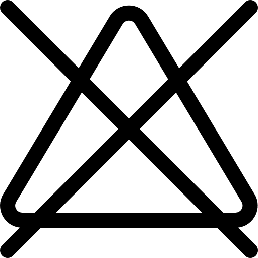 Not bleach bleach no chemical icon