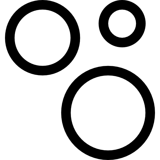 Bubbles clean wash white icon Bubbles clean wash white icon