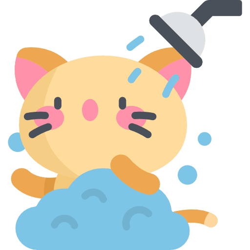 Kitty breed cute shower icon Kitty breed cute shower icon