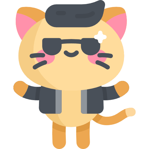 Kitty domestic avatar cool icon Kitty domestic avatar cool icon