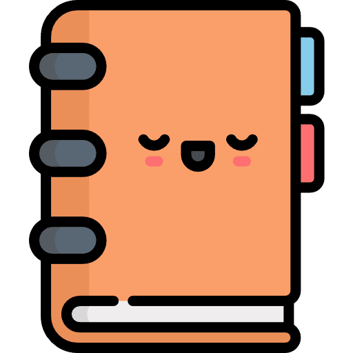 Agenda education emails phone book icon