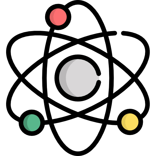 Science react education nuclear icon