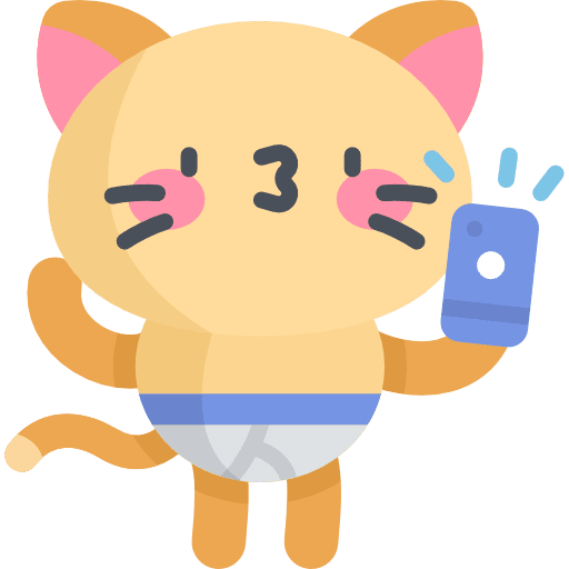 Selfie kitty animals feline icon Selfie kitty animals feline icon