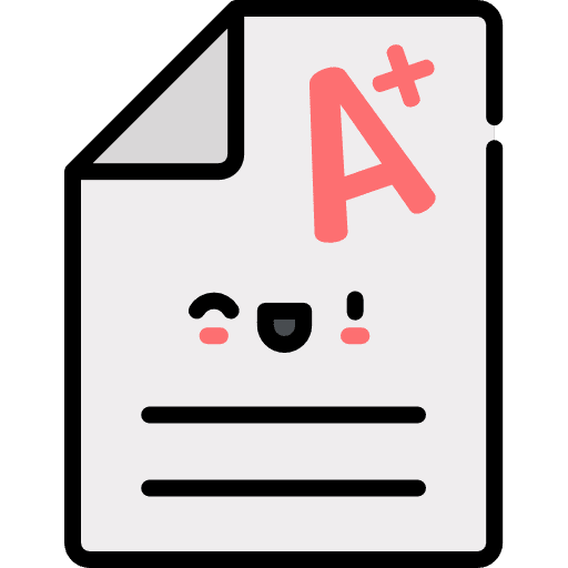 Exam document qualification test icon Exam document qualification test icon