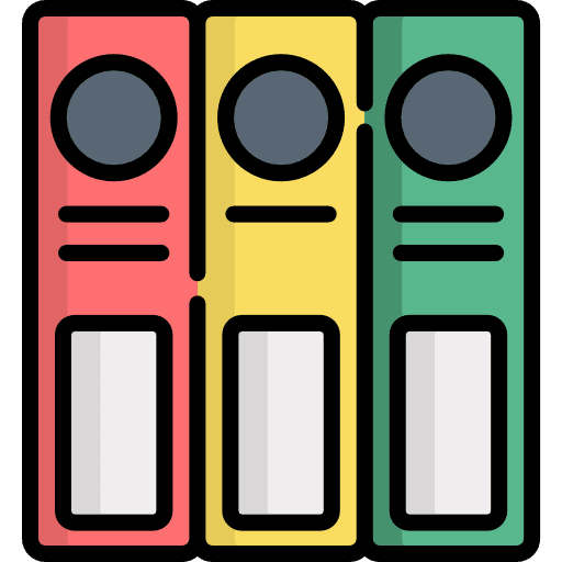 Folders interface office material archive icon Folders interface office material archive icon