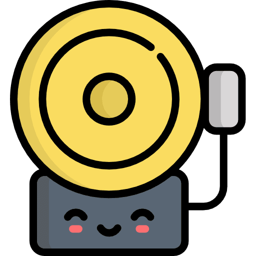 Bell emergency electronics signaling icon Bell emergency electronics signaling icon