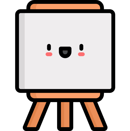 Easel painting hobbies and free time art and design icon Easel painting hobbies and free time art and design icon