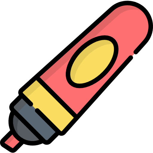 Highlighter education marker draw icon Highlighter education marker draw icon