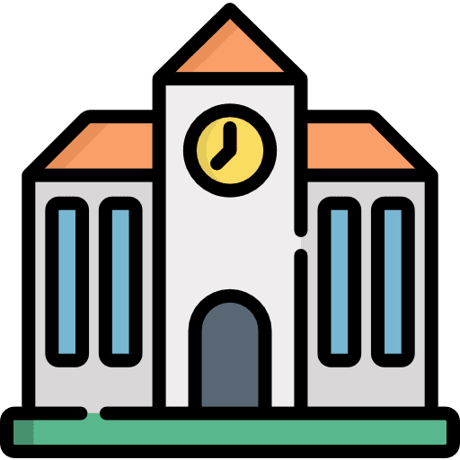 School monuments university classroom icon School monuments university classroom icon