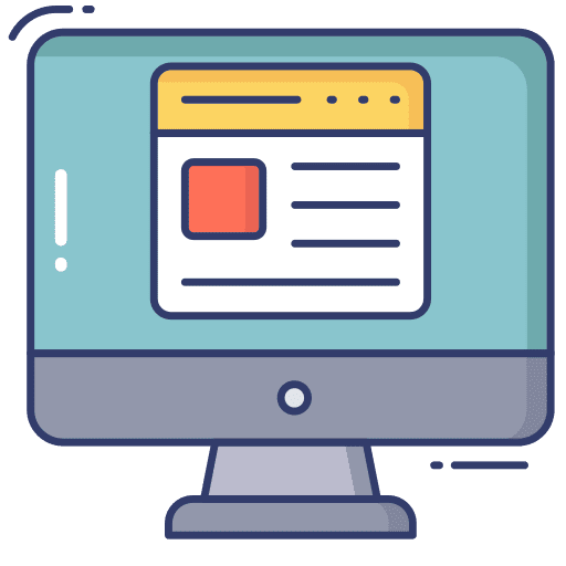 Monitor screen monitor monitor screen web browser icon