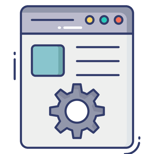 Web browser setting configure web browser icon Web browser setting configure web browser icon