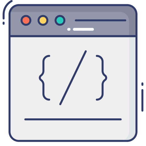 Coding programing web browser coding icon Coding programing web browser coding icon